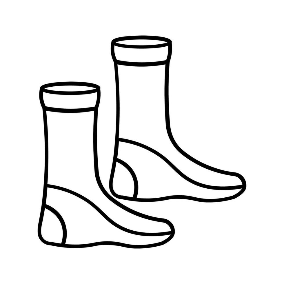 calcetines editable y redimensionable vector icono