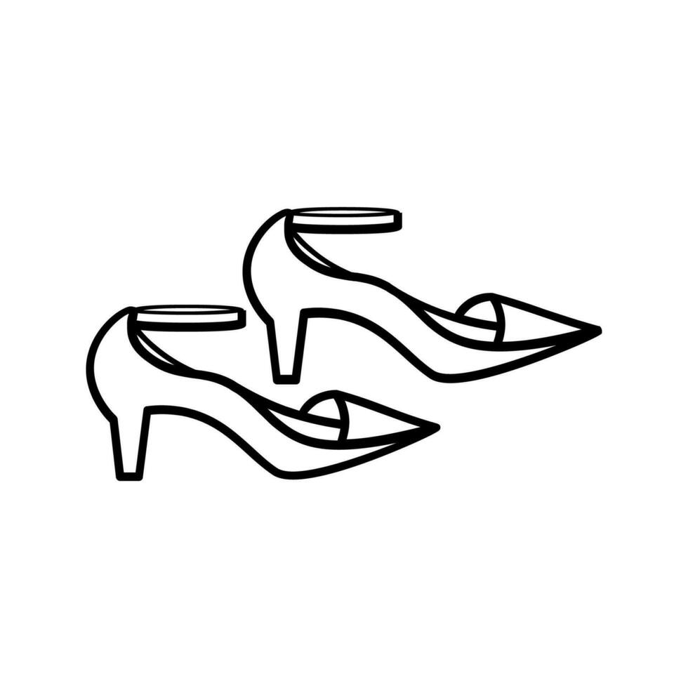 HIGH HEELS Editable and Resizeable Vector Icon