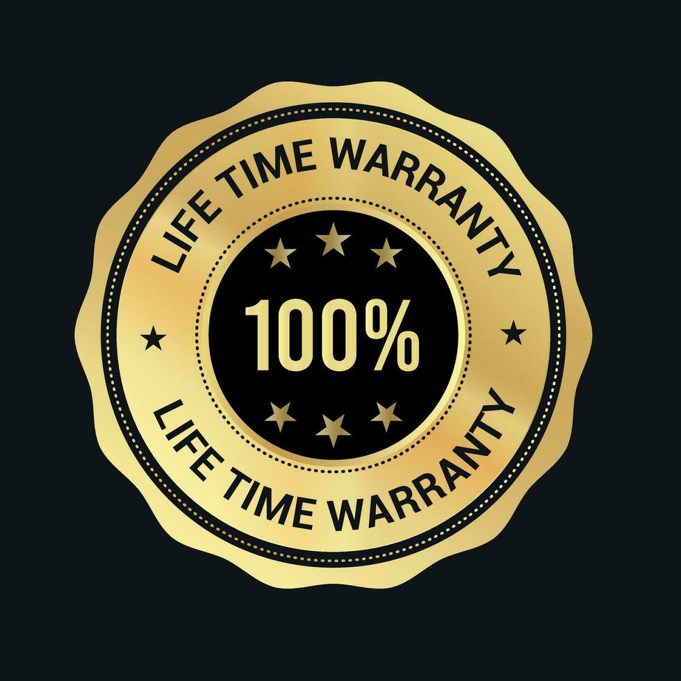 Life time Warranty logo design. Lifetime Warranty vector badge icons
