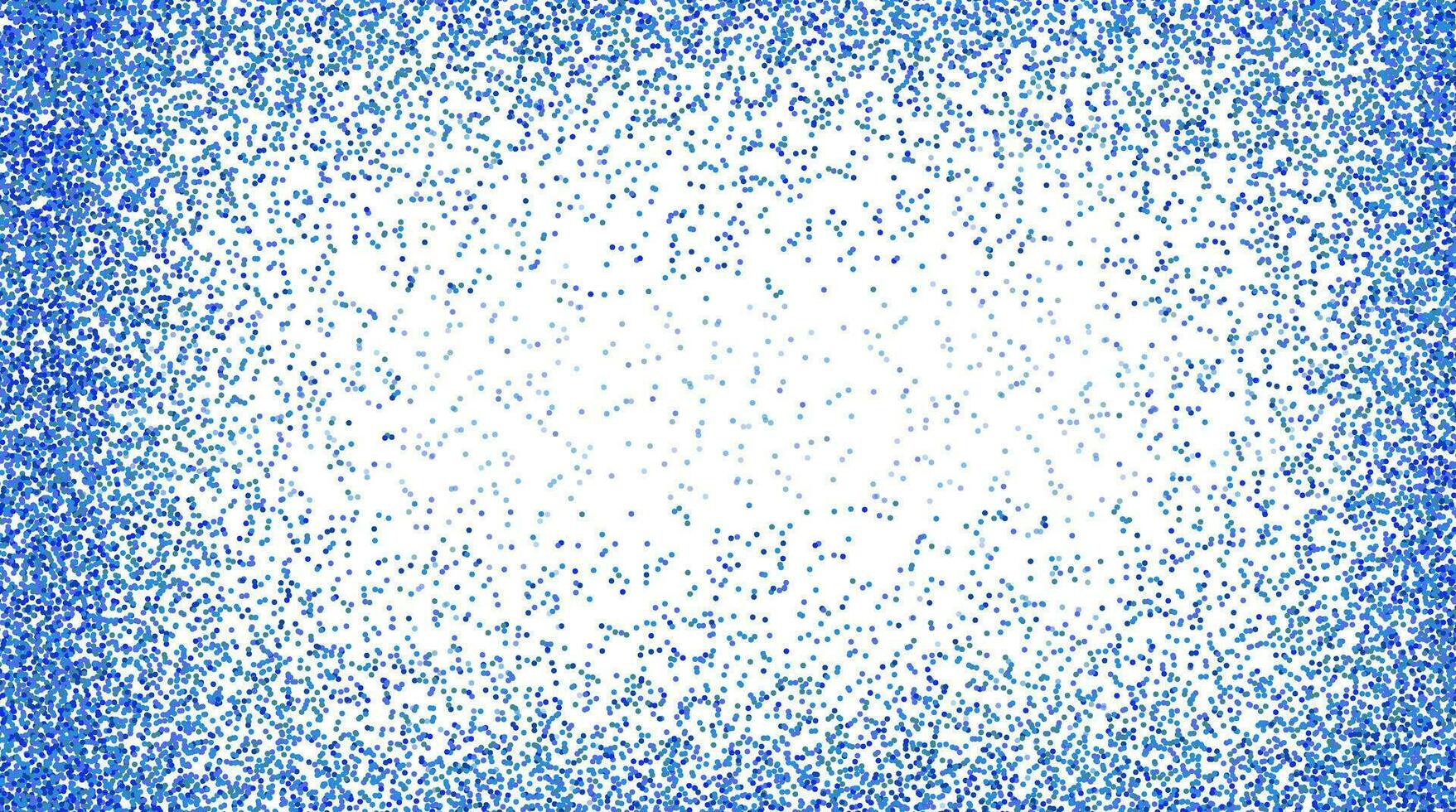 Blue glitter texture background frame vector