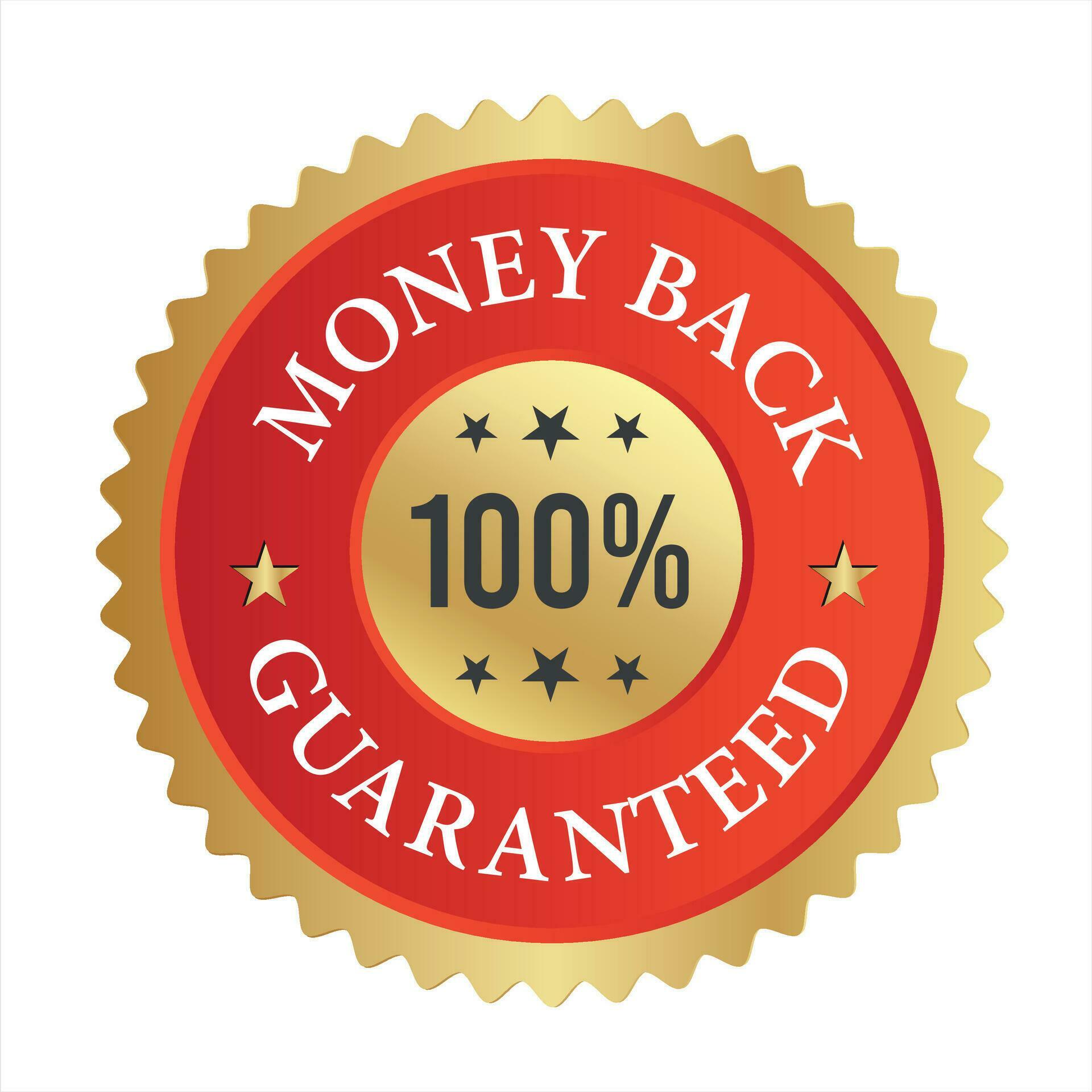 Money back Guaranteed, trust badge vector design, money back logo ...