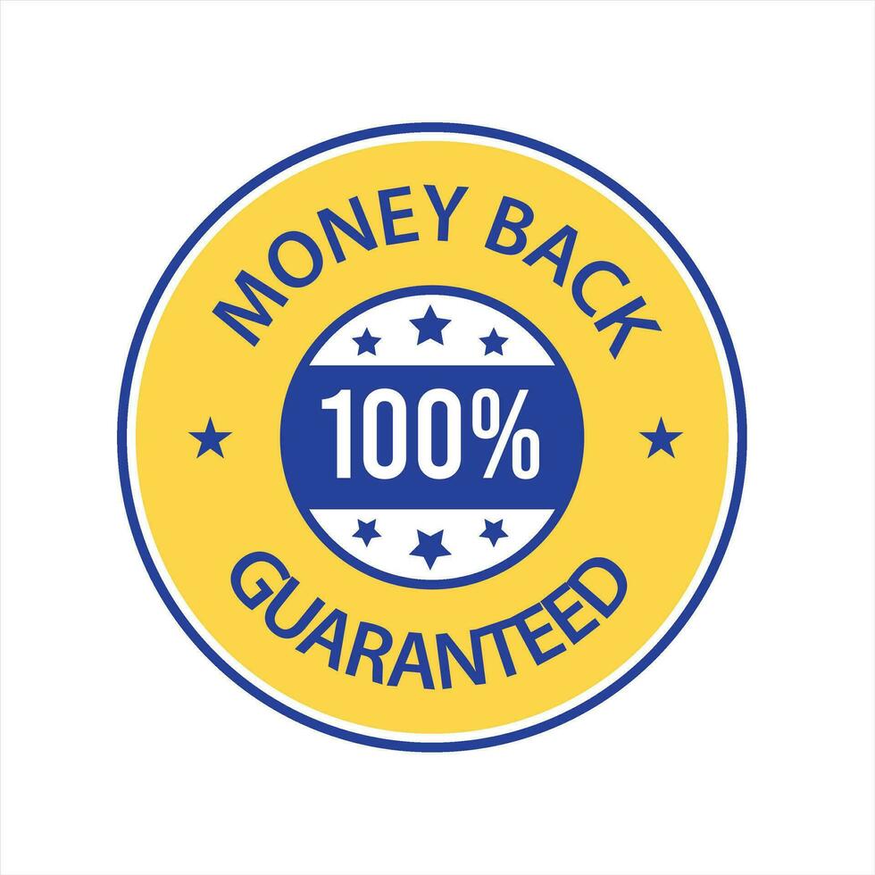 Money back Guaranteed, trust badge vector design, money back logo design, money back guaranteed