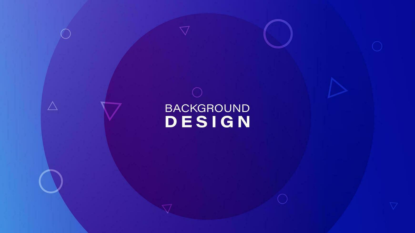 Gradient blue geometric background. Dynamic shape composition. Vector illustration