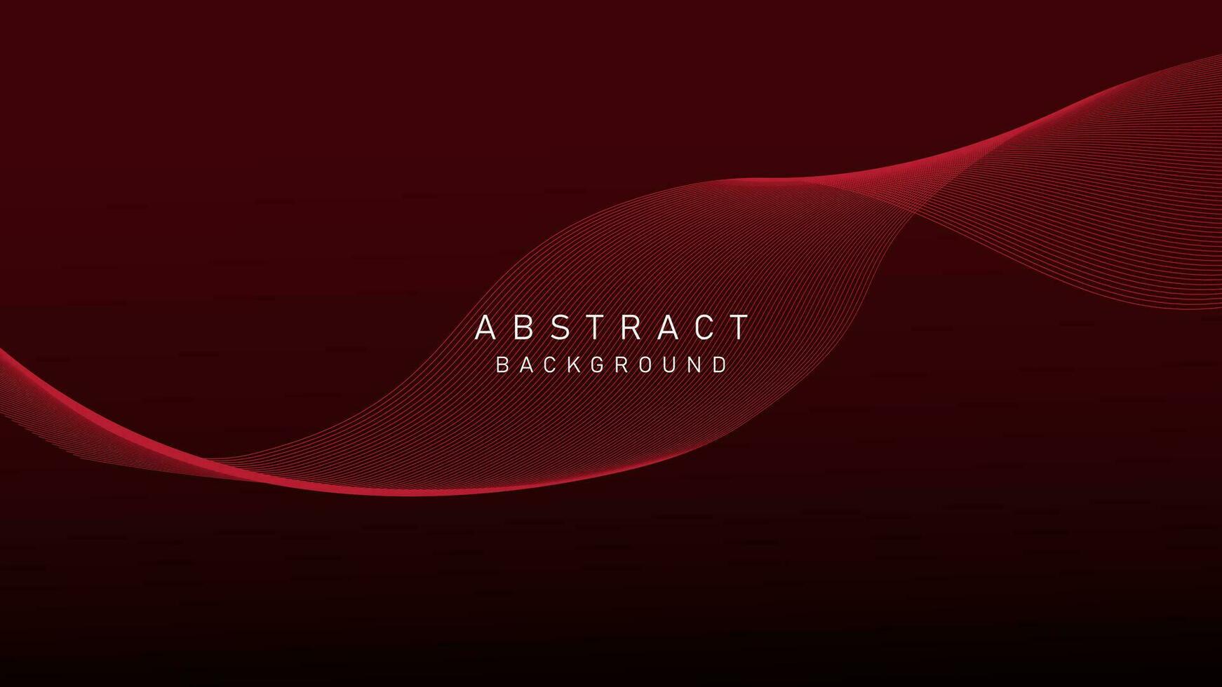 Abstract Dark red gradient background with flowing wave lines. Modern shiny moving lines design, for banner, poster, landing page. vector illustration