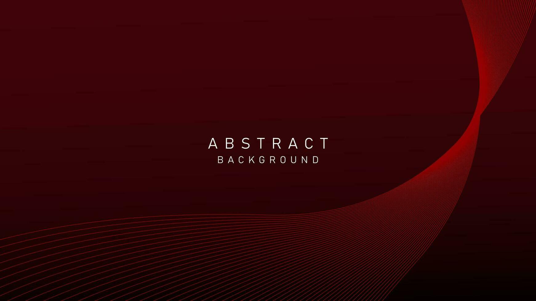 Abstract Dark red gradient background with flowing wave lines. Modern shiny moving lines design, for banner, poster, landing page. vector illustration