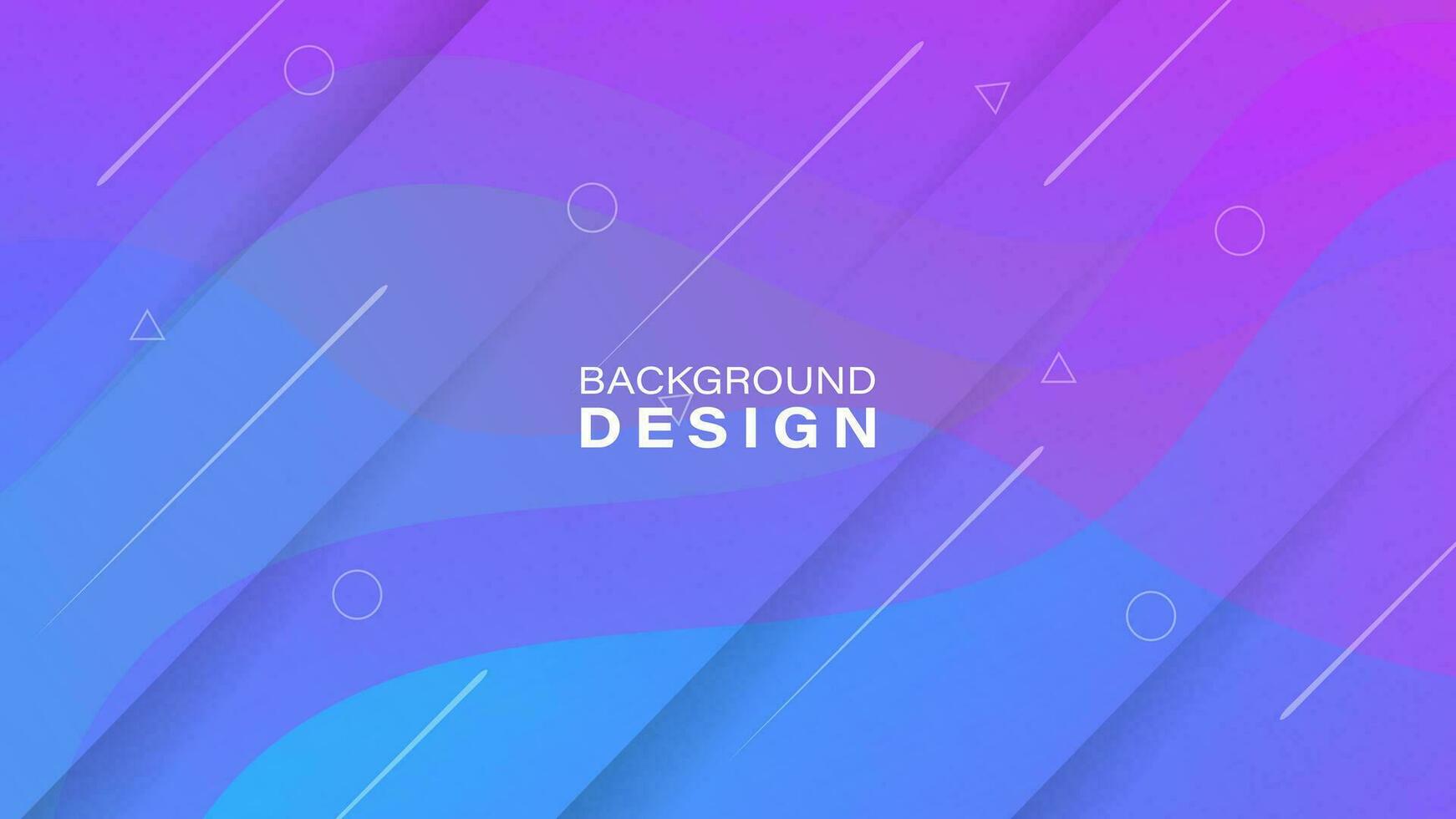 Abstract gradient blue and pink geometric background. Dynamic shape composition. Vector illustration