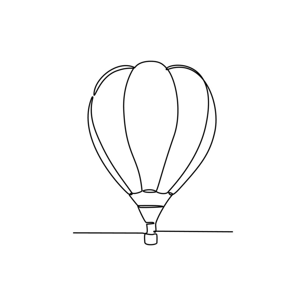One continuous line drawing of traditional transportation. vehicle design in simple linear style. transportation design concept vector illustration