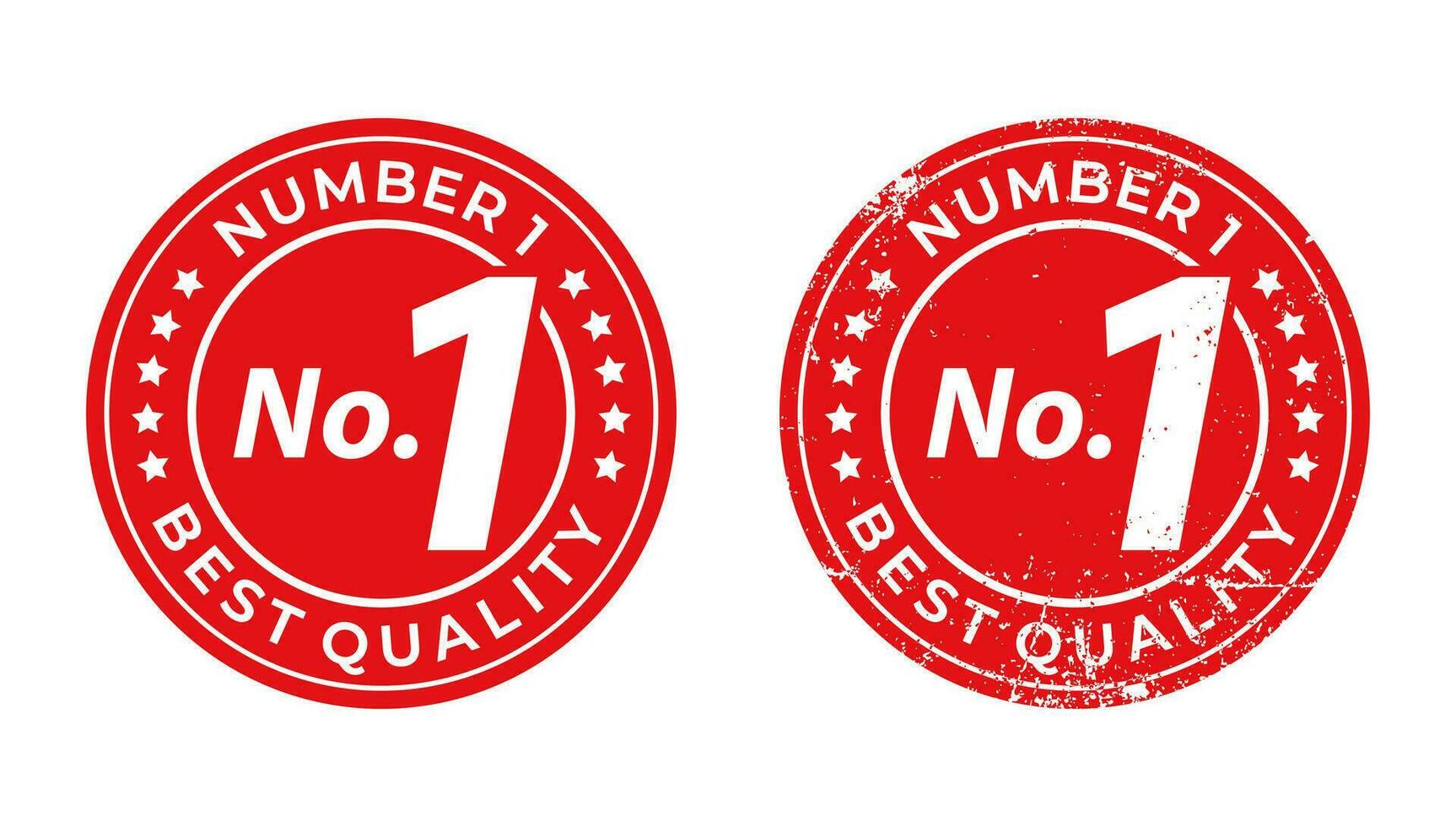 Number 1 Seal Badge. for label, icon, stamp, sign, symbol, grungy, logo and others. vector illustration