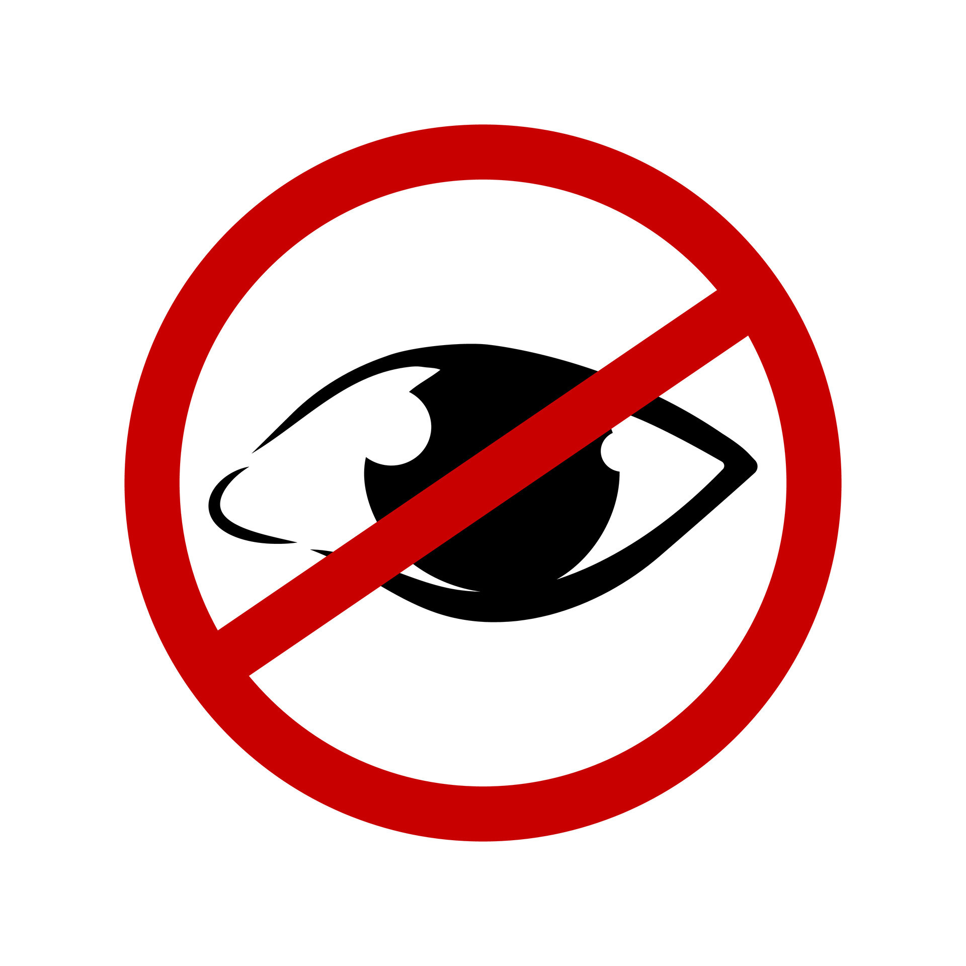 No eye icon, eye crossed out, hidden, invisible editable stroke icon