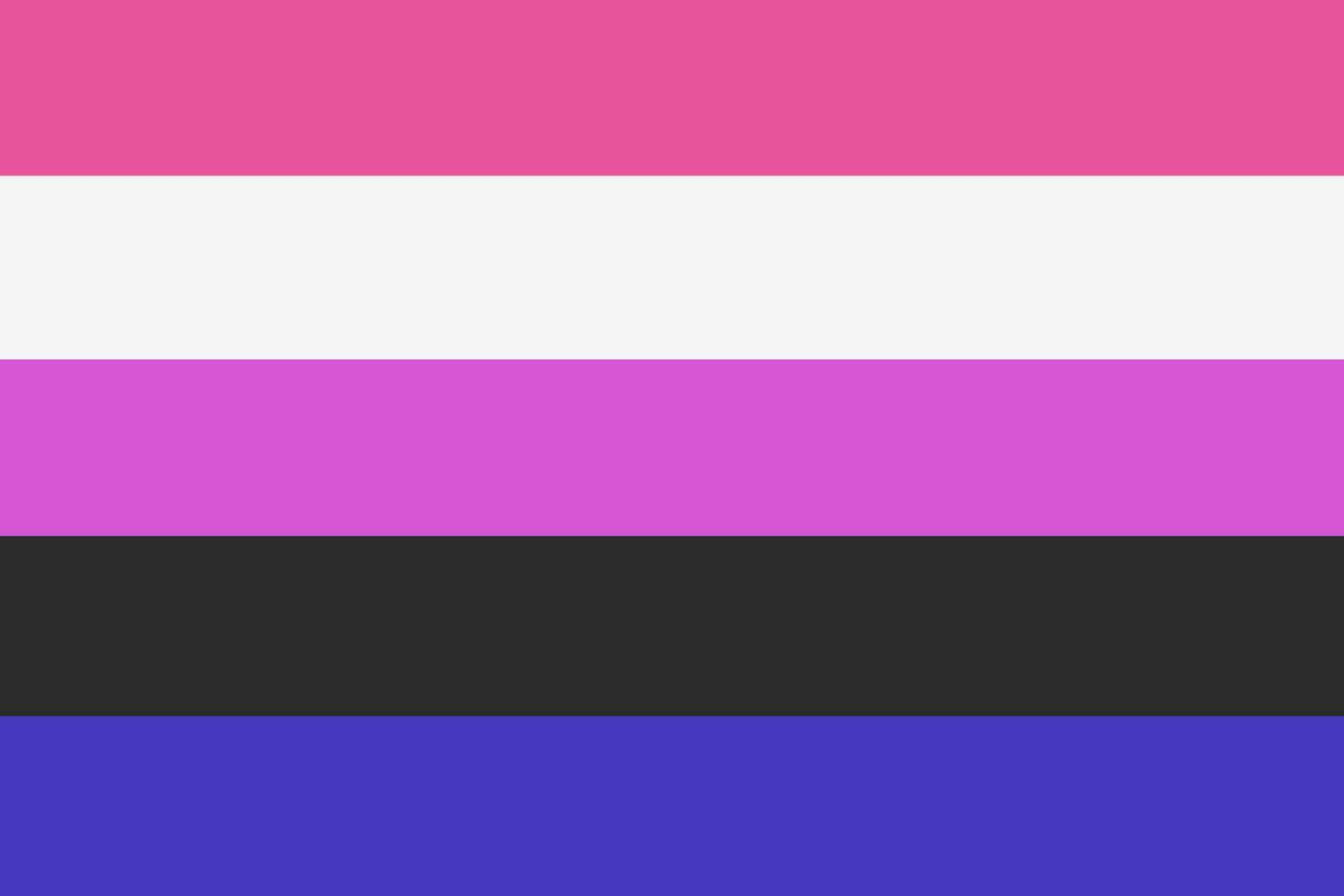 Gender fluid flag. LGBT community symbol. Flag of sexual minorities. vector