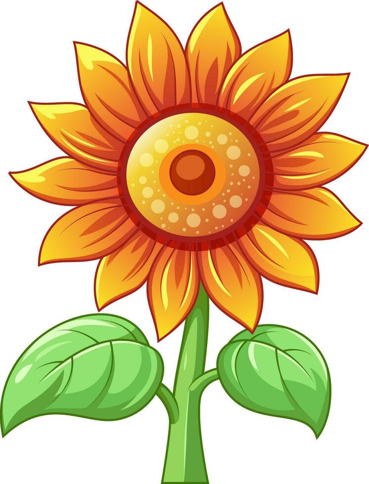 Sunflower icon. Cartoon of sunflower vector icon for web design isolated on white background