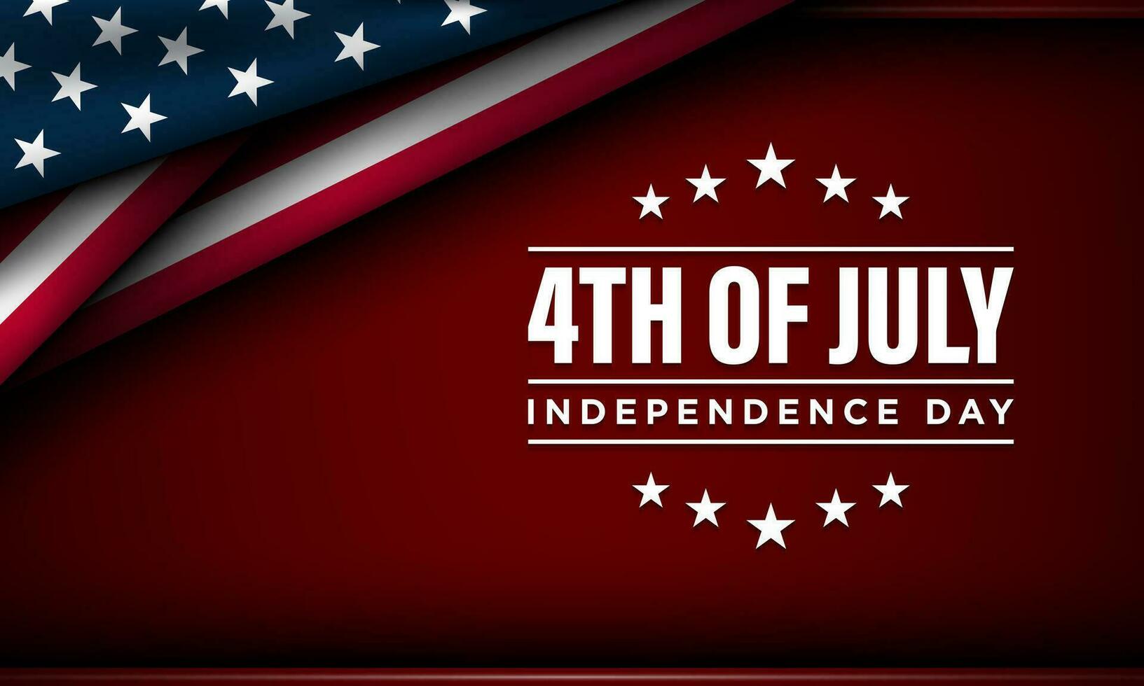 Happy 4th of July USA Independence Day Background Design. vector