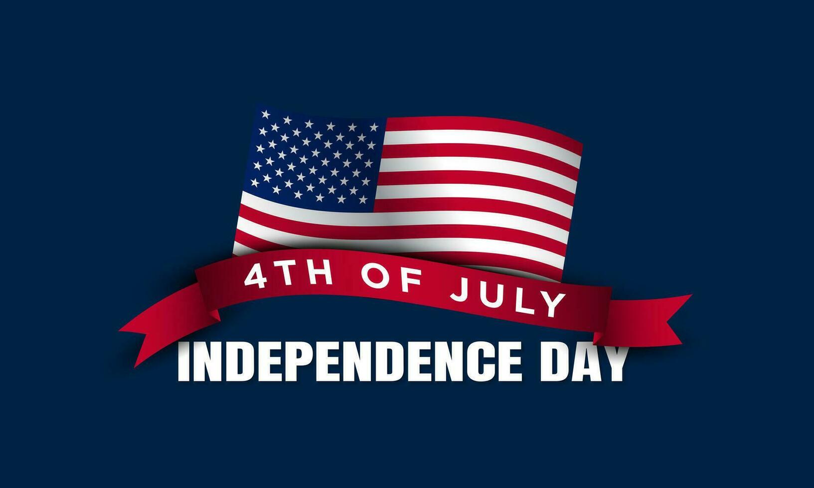 Happy 4th of July USA Independence Day Background Design. vector