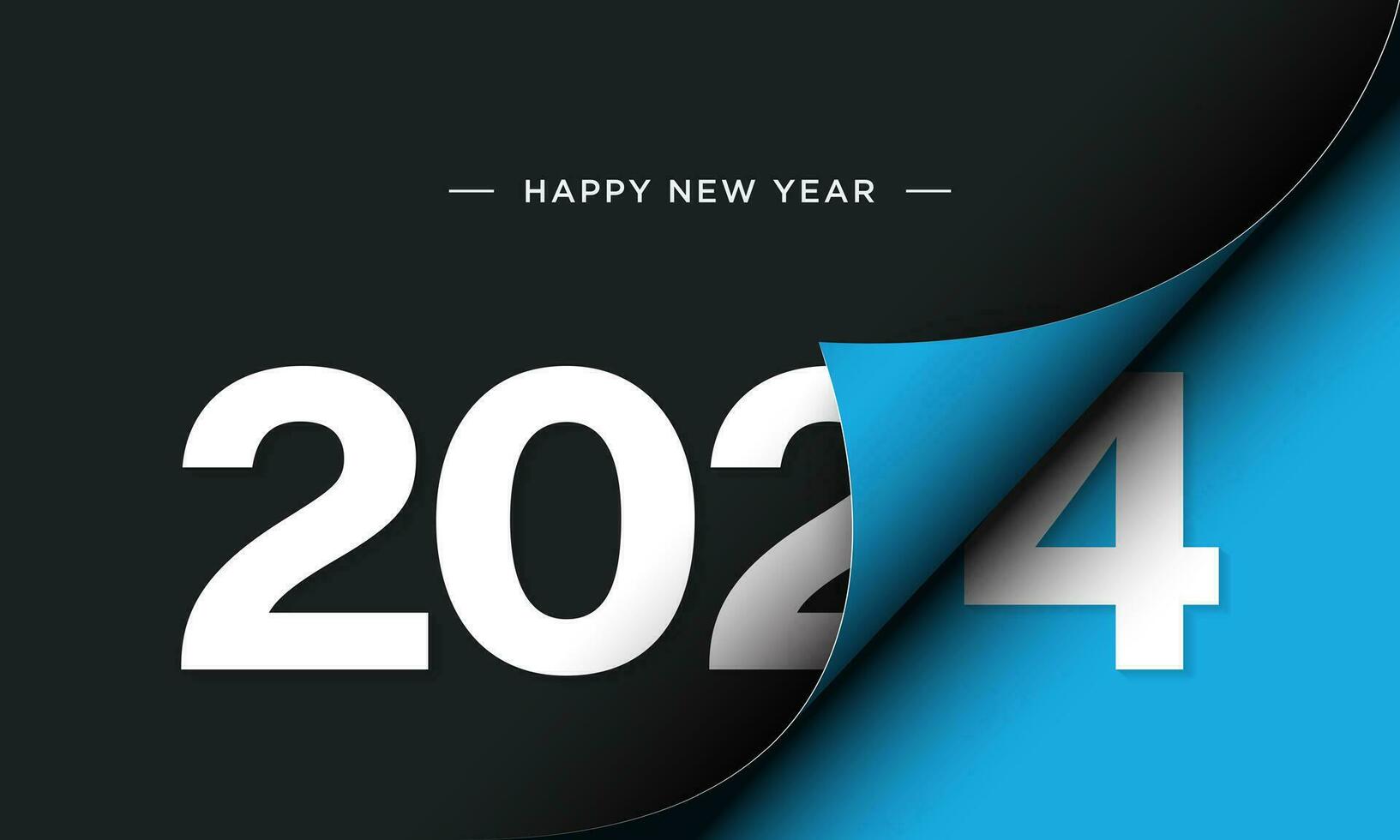 2024 Happy New Year Background Design. vector