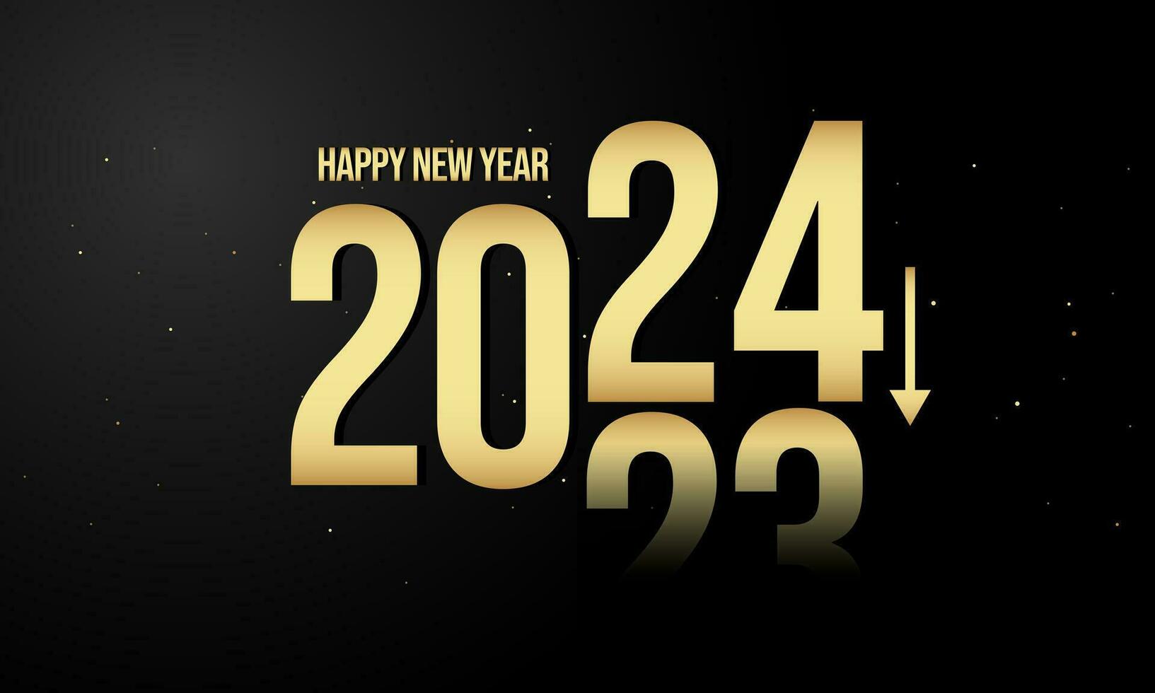 2024 Happy New Year Vector Background. Greeting Card, Banner, Poster.