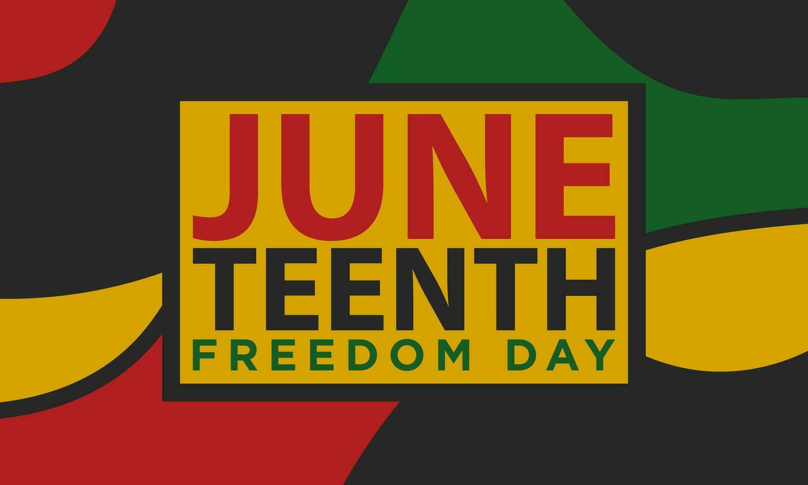 Juneteenth Freedom Day Background Design. vector