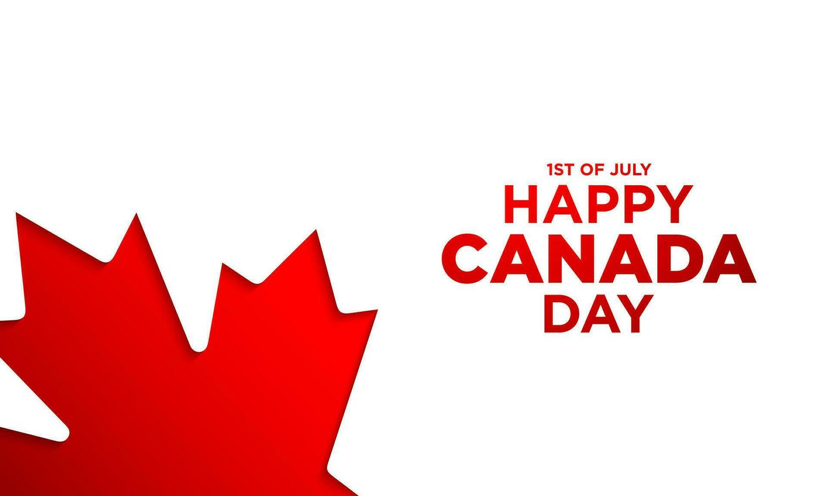 Canada Day Background Design. vector