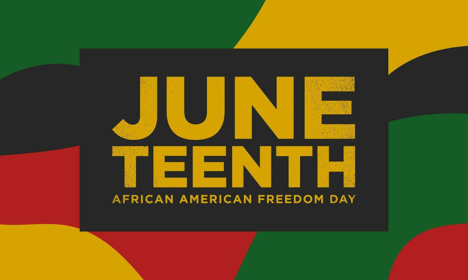 Juneteenth Freedom Day Background Design. vector