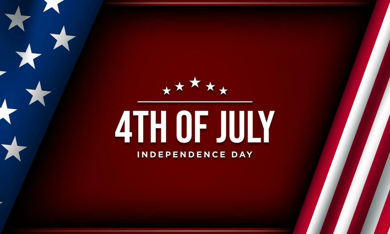 Happy 4th of July USA Independence Day Background Design. vector