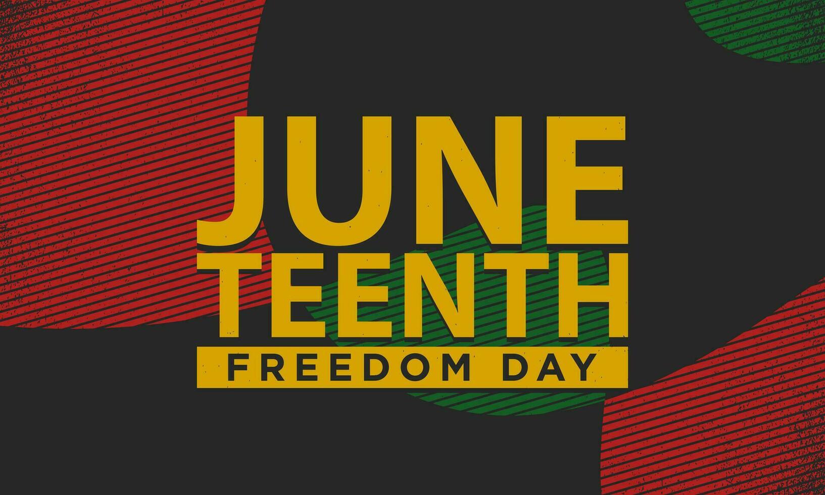 diseño de fondo del día de la libertad del 19 de junio. vector