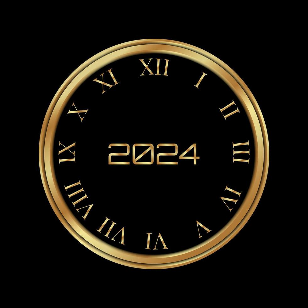 2024 Happy New Year Background Design. vector
