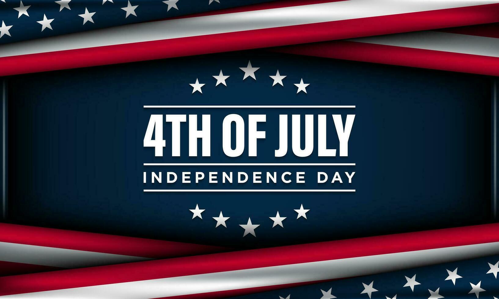 Happy 4th of July USA Independence Day Background Design. vector