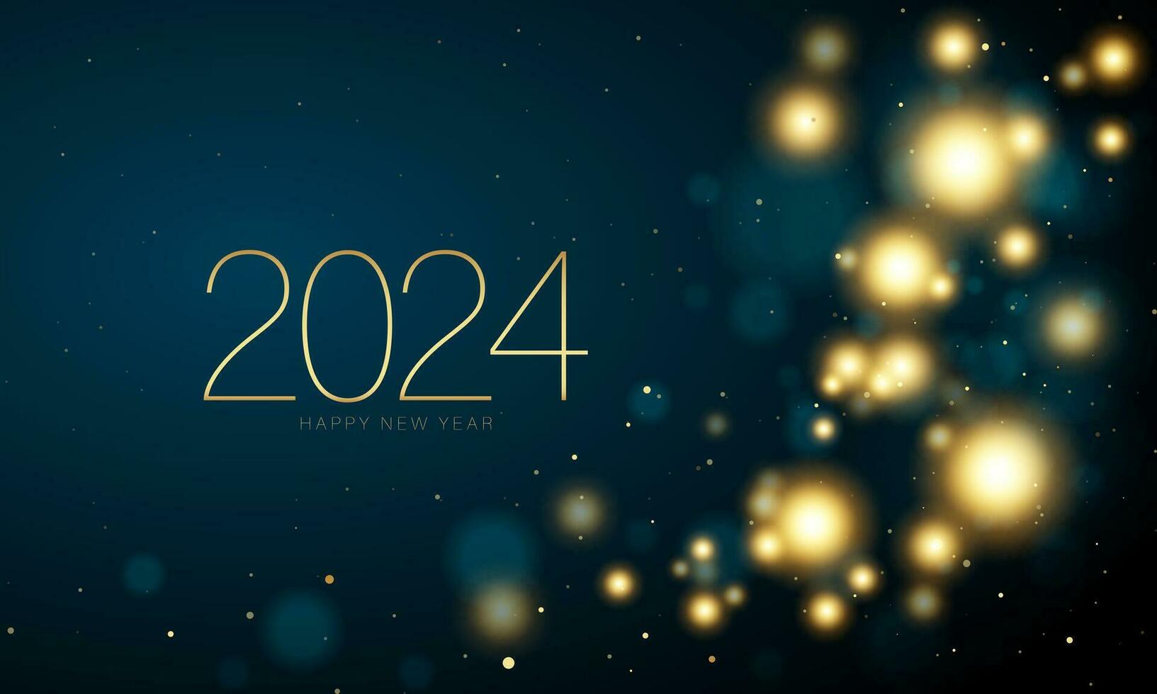 2024 Happy New Year Background Design. vector