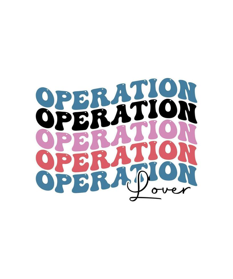 Operation lover retro wave t-shirt designs bundle. also for design for t-shirts, tote bags, cards, frame artwork, phone cases, bags, mugs, stickers, tumblers, prints, pillows, etc vector