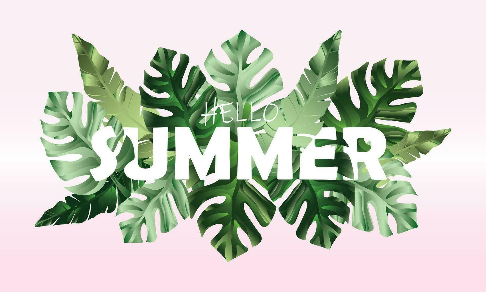 Summer tropical vector desig