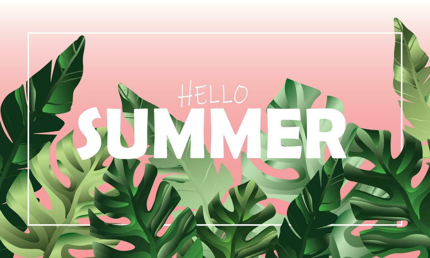 Summer tropical vector design