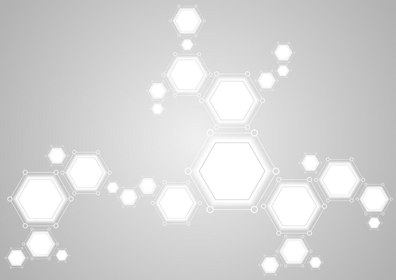 Molecular structure abstract tech light background vector