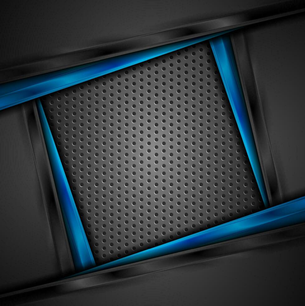 Abstract dark tech corporate vector background