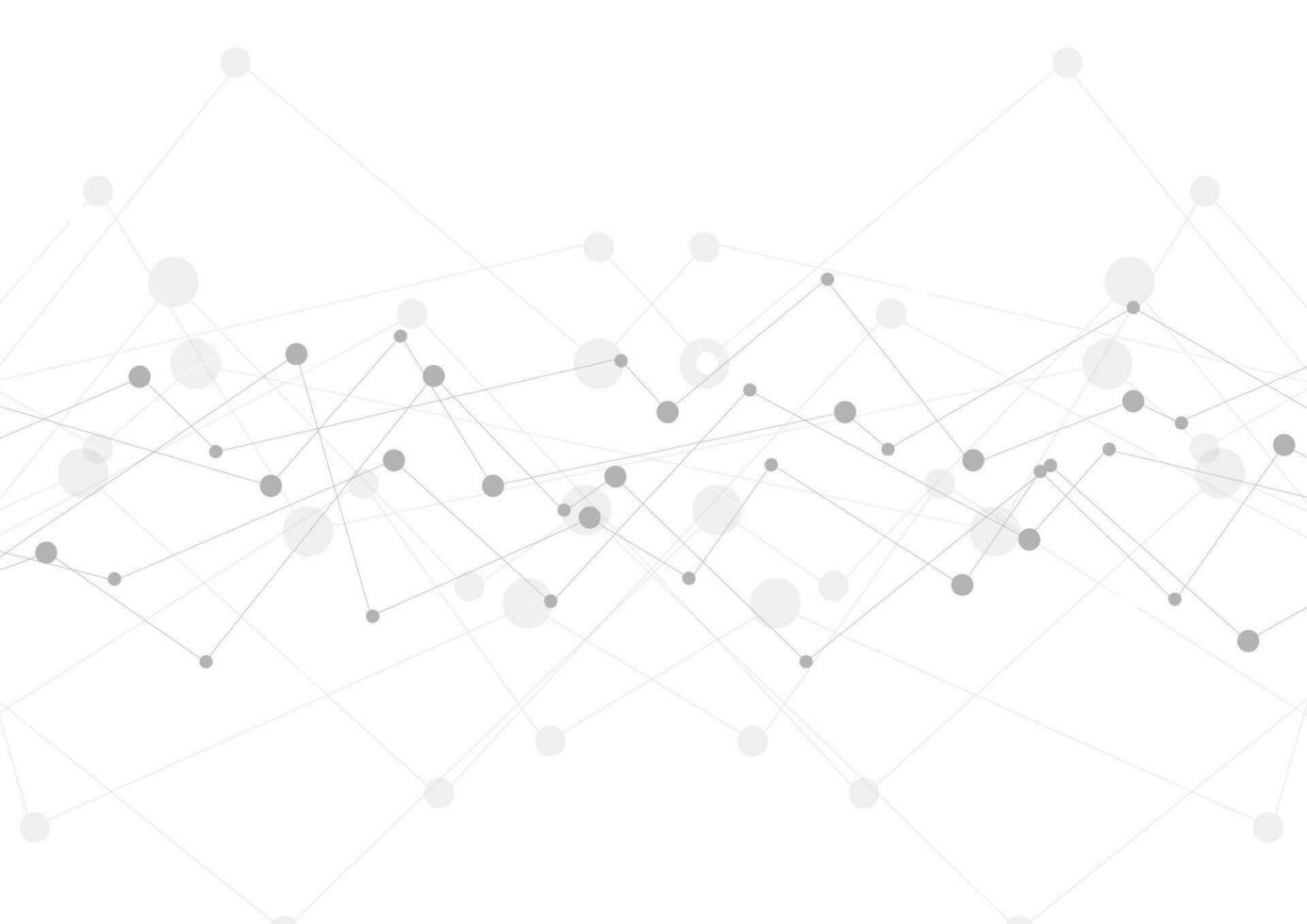 Grey abstract technology graph background vector