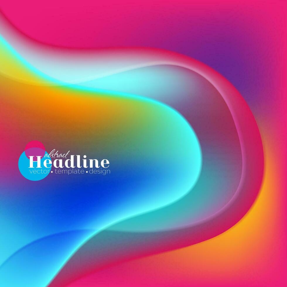 Colorful elegant liquid waves abstract background vector