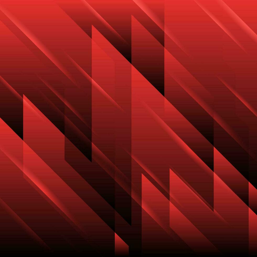 Red tech geometric abstract background vector