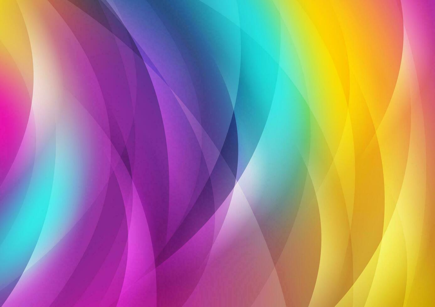 Colorful shiny waves abstract background vector