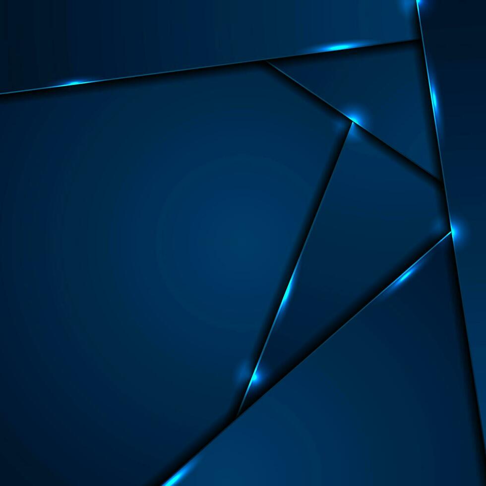 Dark blue corporate background with glowing lines vector