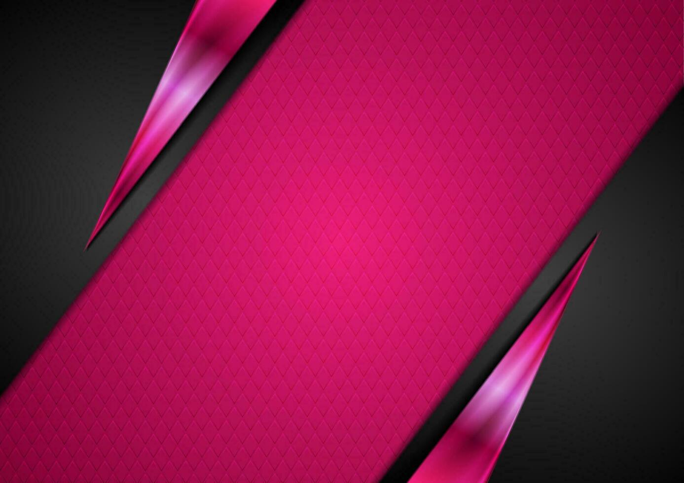 Black and pink glossy abstract corporate background vector