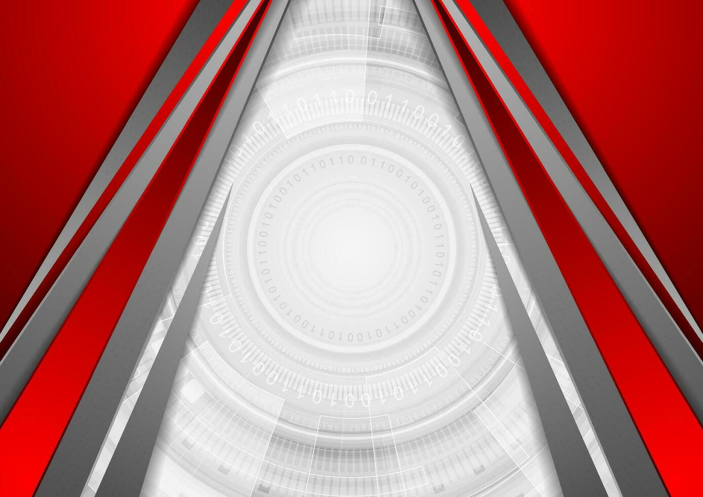 Red grey concept abstract technology background vector