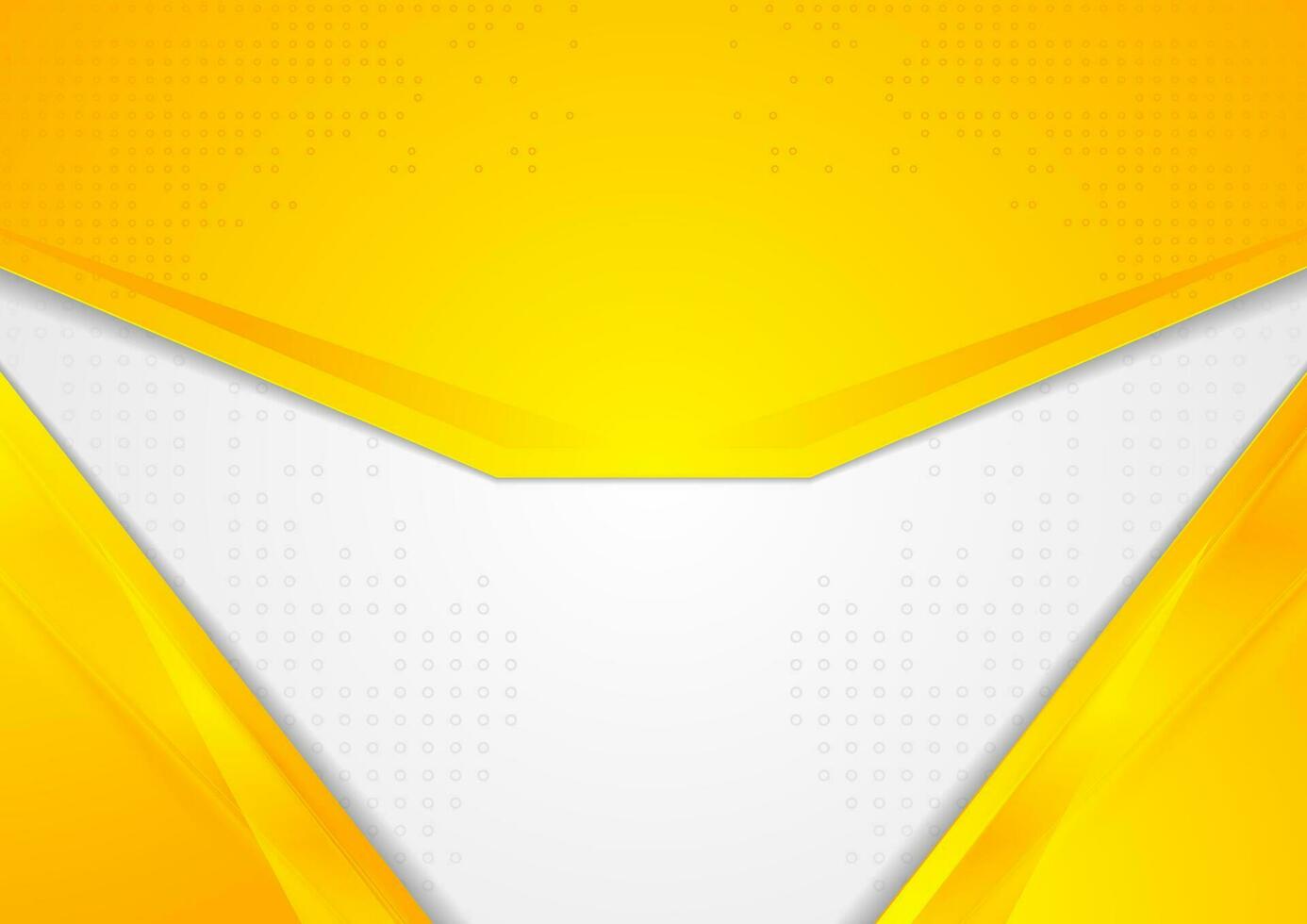 Abstract bright yellow corporate background vector