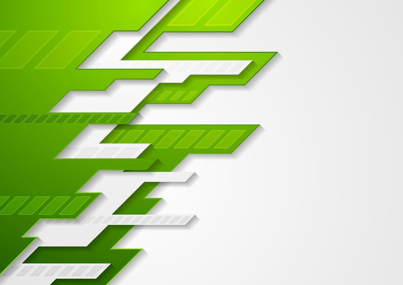 Abstract green grey tech corporate vector background