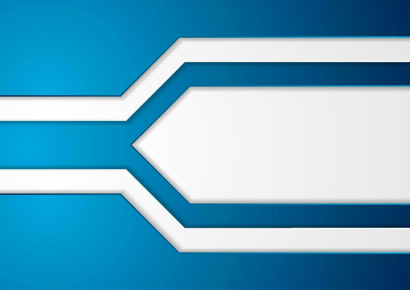 Blue and grey abstract corporate geometric background vector