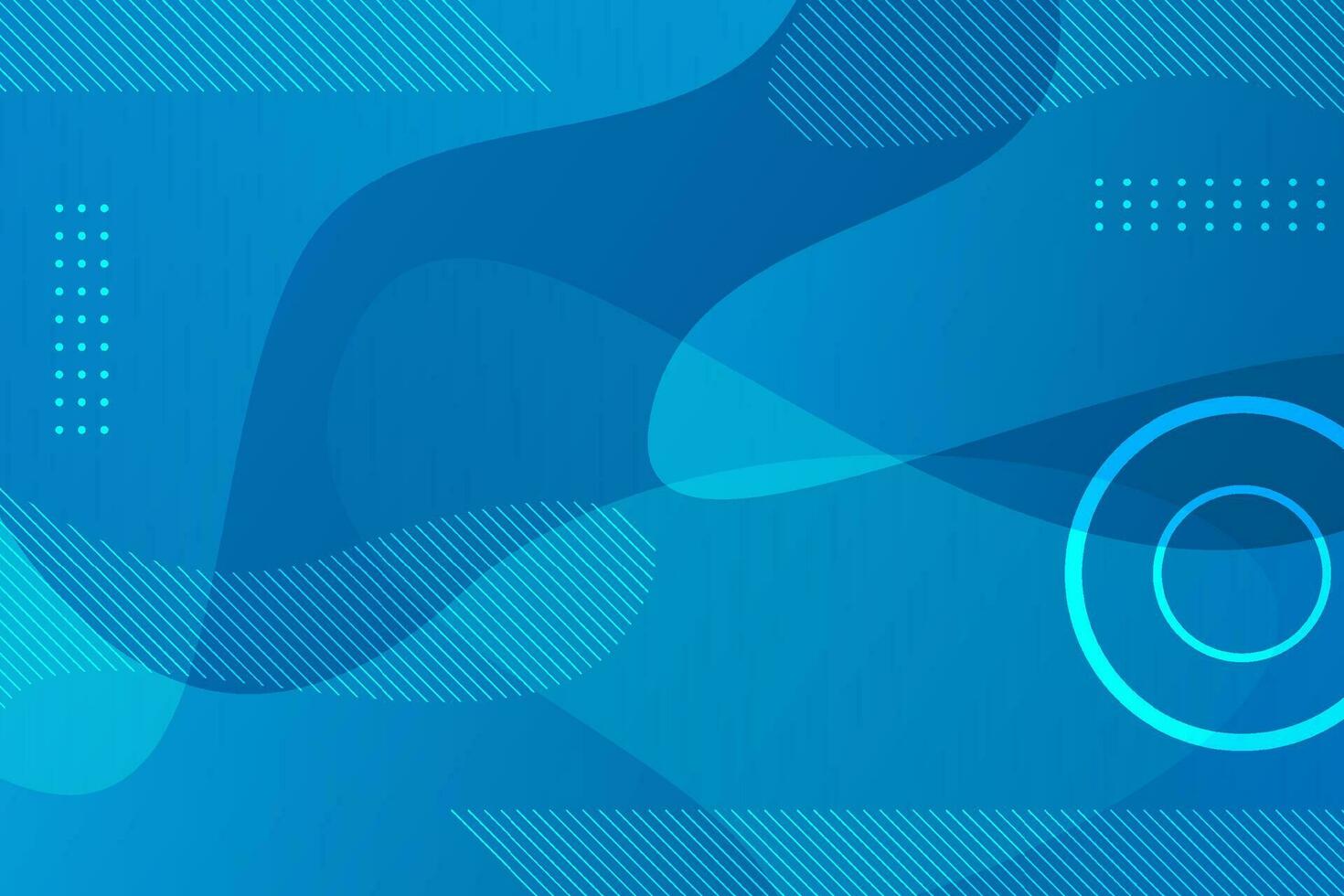 Abstract wavy shape background with geometric shape ornament in flat design vector