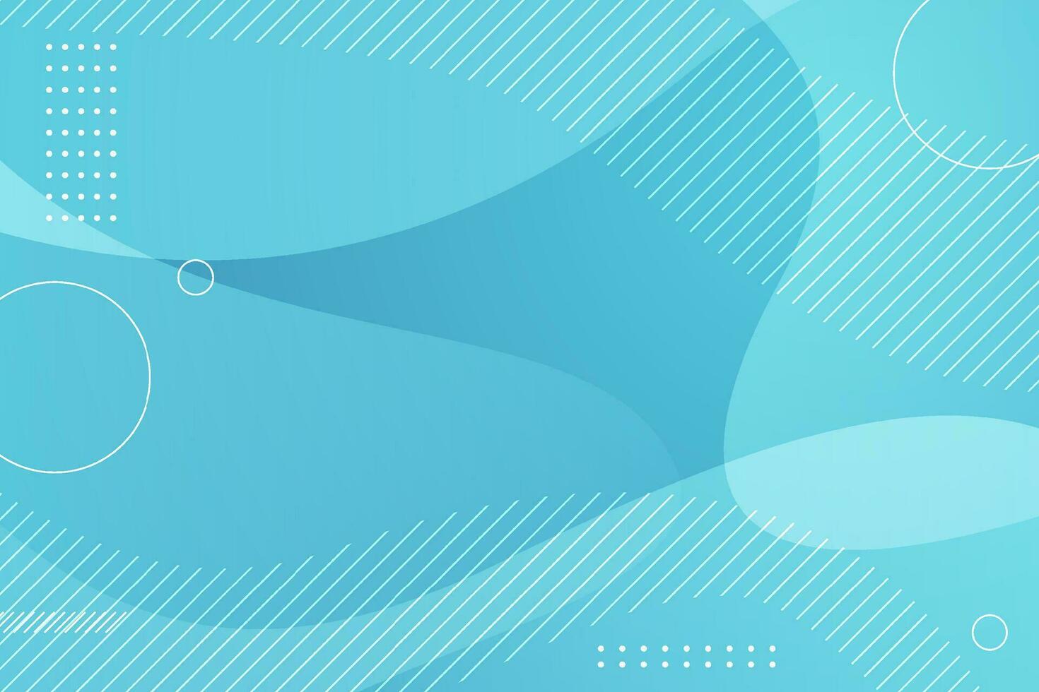 Abstract wavy shape background with geometric shape ornament in flat design vector