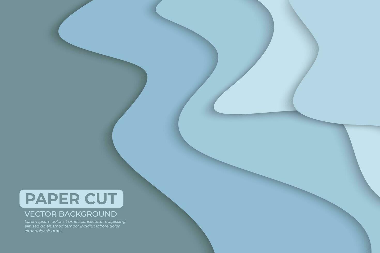 Bright color paper cut background design vector