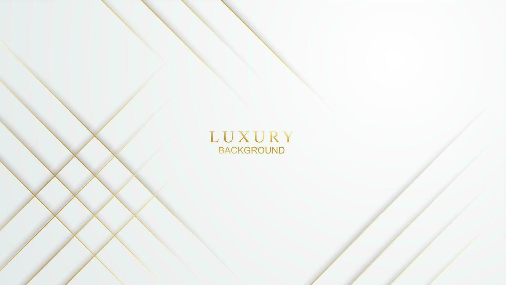 Vector elegant modern 3d gold line background