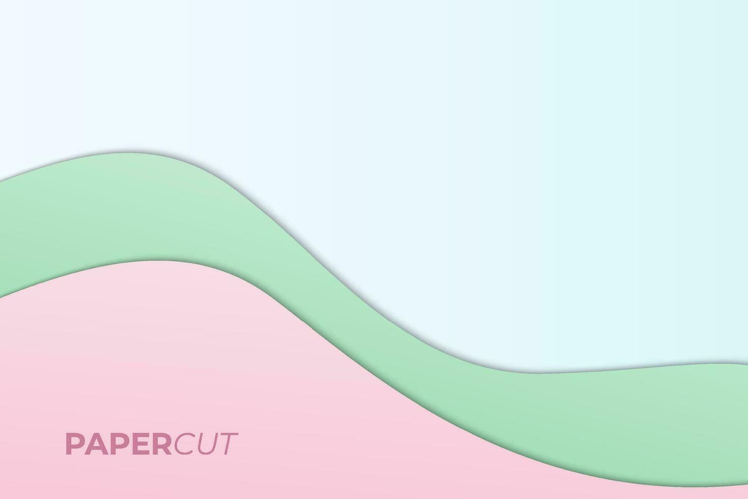 Bright color paper cut background design vector