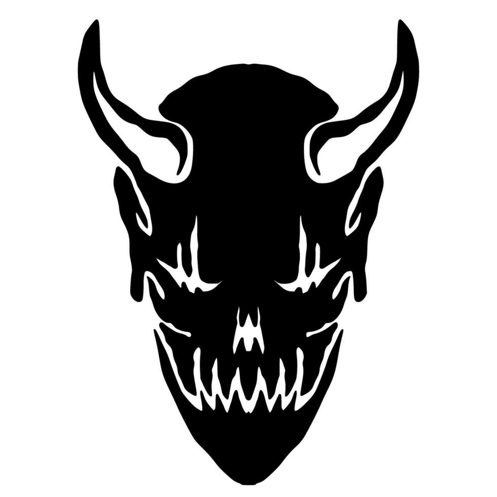 Skull illustration art mascot logo vector