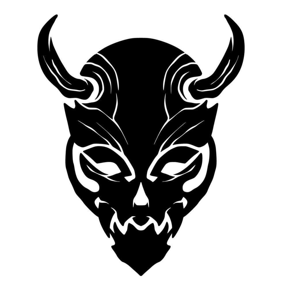 Illustration skull head mascot logo art vector