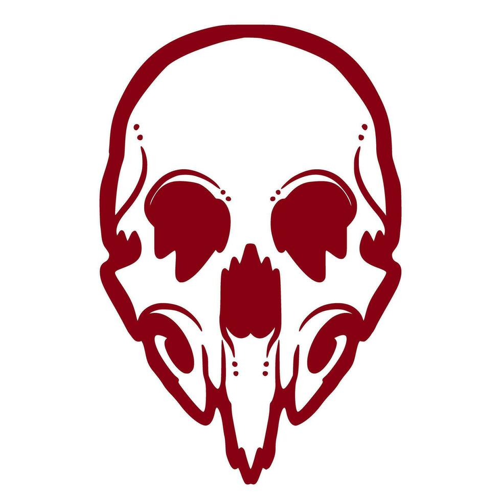 Skull illustration art mascot logo vector